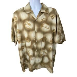 Vtg South Pole Men's L Shirt Hip Hop Button Fat Albert 1990's Y2k Loose Baggy